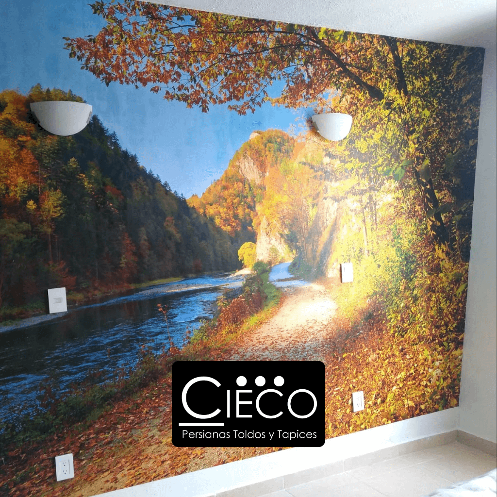 instalacion fotomural rio